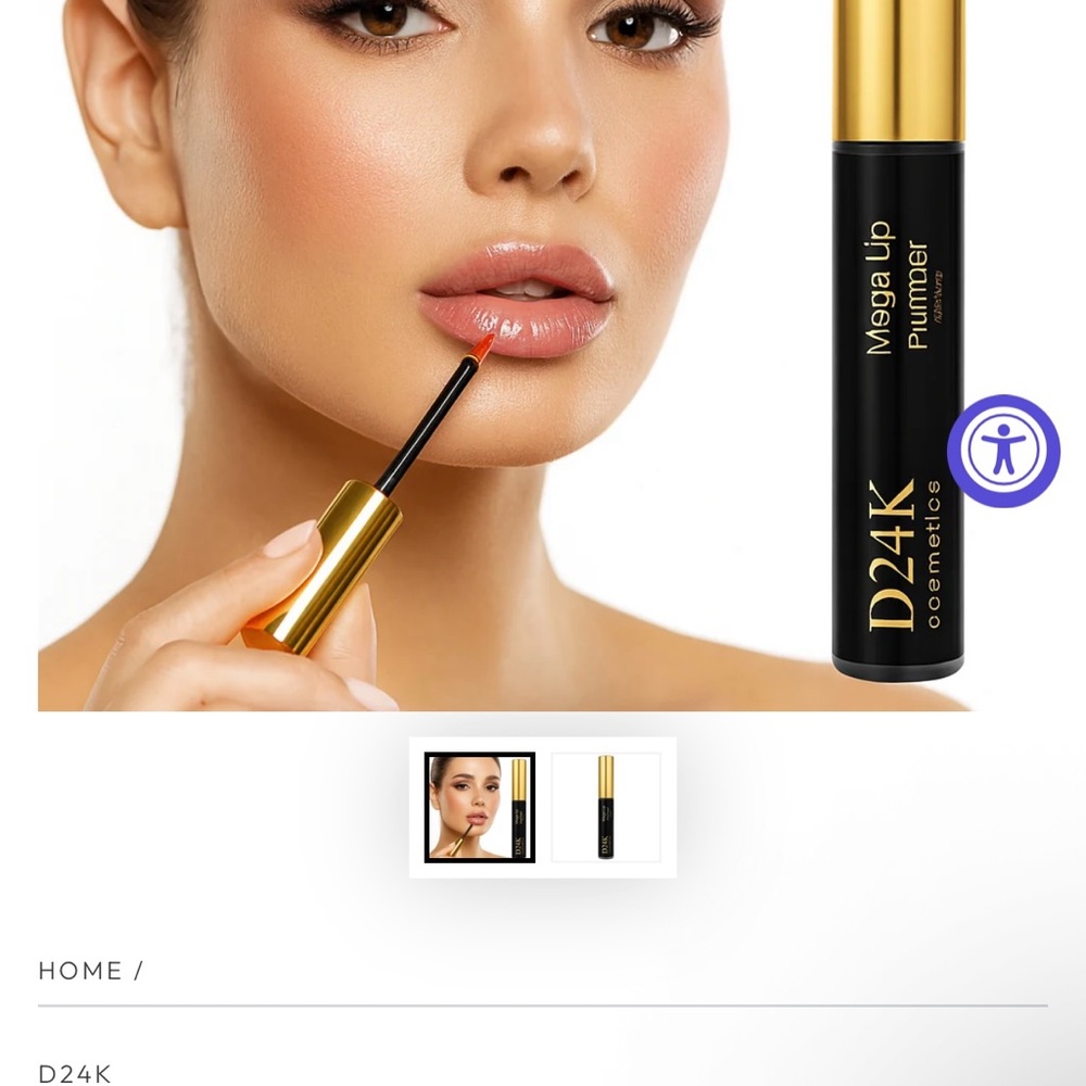 D24k Mega Lip Plumper - Gold and Black